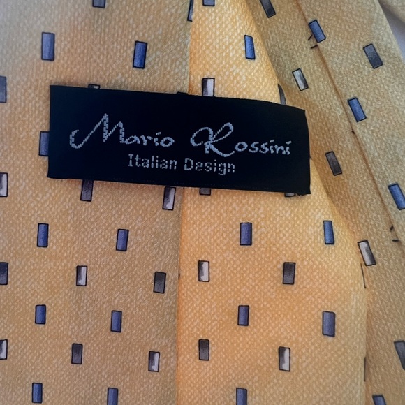 VINTAGE MARIO ROSSINI SILK NECK TIE - Picture 6 of 7